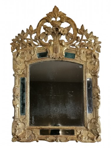 A giltwood Louis XIV Mirror Circa 1660-1699 