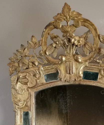 XVIIe siècle - Miroir d'époque Louis XIV