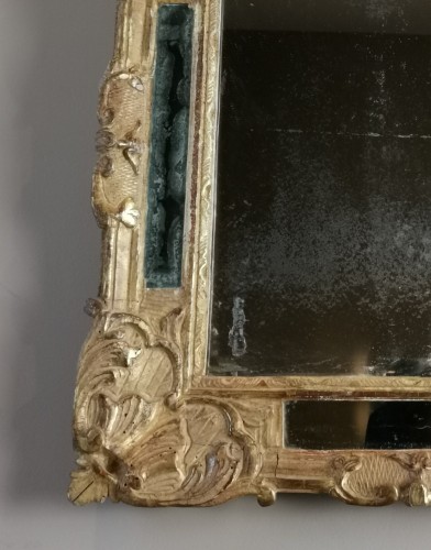 Antiquités - A giltwood Louis XIV Mirror Circa 1660-1699 