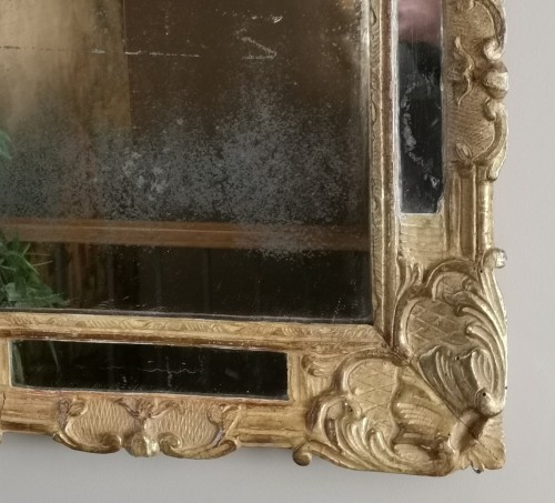 Antiquités - A giltwood Louis XIV Mirror Circa 1660-1699 