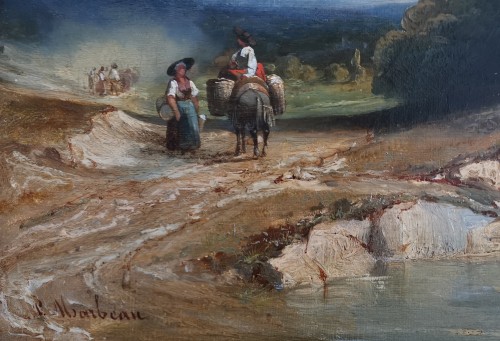19th century - Philippe MARBEAU (1807-1861)  - Aix countryside circa 1830-1840
