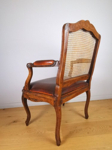 18th century - A Louis XV beechwood armchair att François Reuze 18th century
