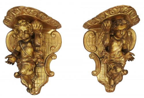 Pair of wall brackets Comtadine of Mid 18th Century