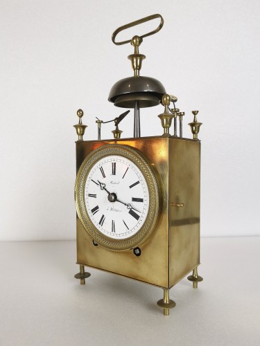 Pendule de voyage d’officier dite « Capucine » - Horlogerie Style Restauration - Charles X