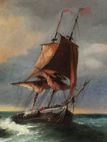 Napoléon III - La flotte américaine prise dans la tempête - Eugène Isabey (1803-1886)