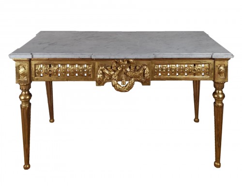 Console à quatre pieds d’époque Louis XVI, vers 1780