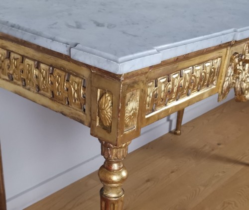 Console à quatre pieds d’époque Louis XVI, vers 1780 - Sérignan Antiquités