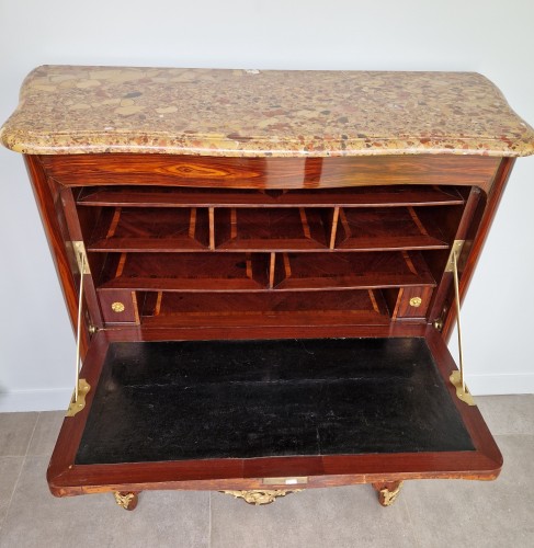 18th century - A Régence Ormolu-monted Kingwood And Satin Venerered Secretaire By Doirat