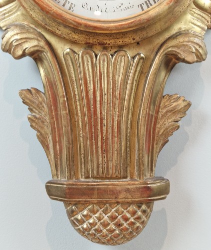 Baromètre thermomètre Néo-classique aux attributs de l'amour, d’époque Transition - Sérignan Antiquités