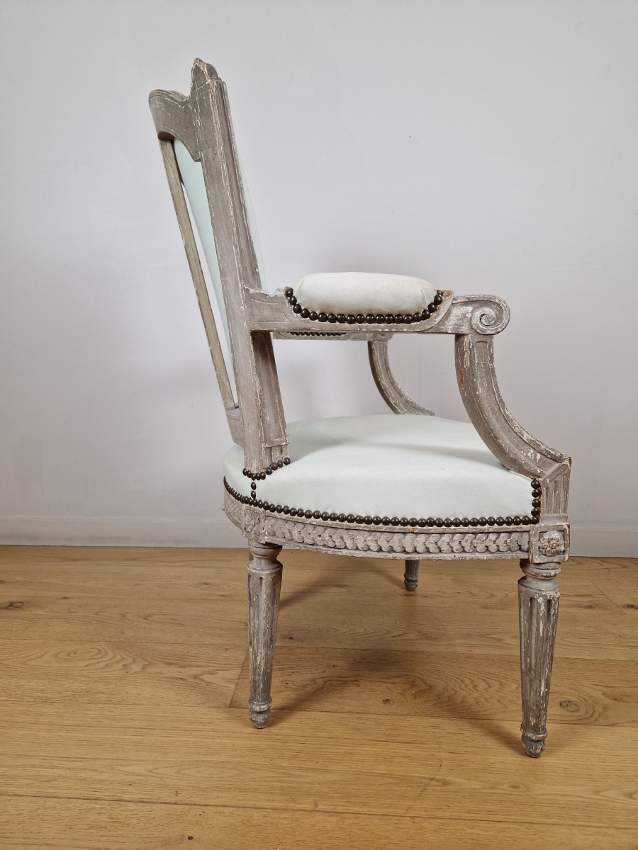 Set of 6 Louis XVI armchairs stamped Pierre Brizard - Ref.94588