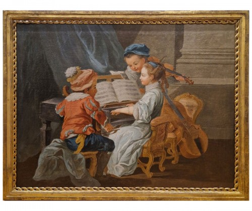 Allegory of Music, mid-18th century workshop Carle Van Loo circa 1755-1760