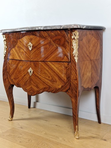 Furniture  - A Louis XV commode stamped Christophe Wolff