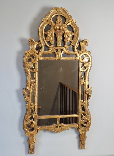 A Louis XV Provençal Mirror Beaucaire - Mirrors, Trumeau Style Louis XV