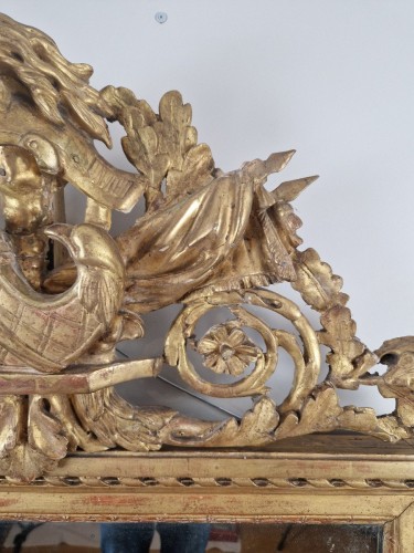 Miroir néoclassique d’époque Louis XVI vers 1781 - Sérignan Antiquités