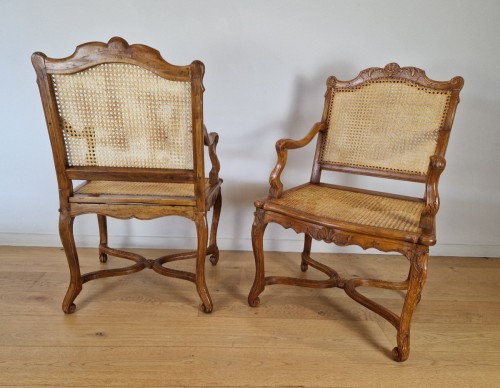 A Régence beechwood caned circa 1715-1720 - Seating Style French Regence