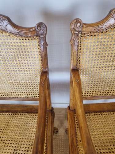 Antiquités - Paire de fauteuils d'époque Régence vers 1715-1720