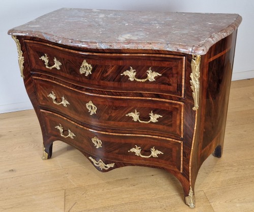A Louis XV chest of drawermid stamped Birclet  early 18th century - 