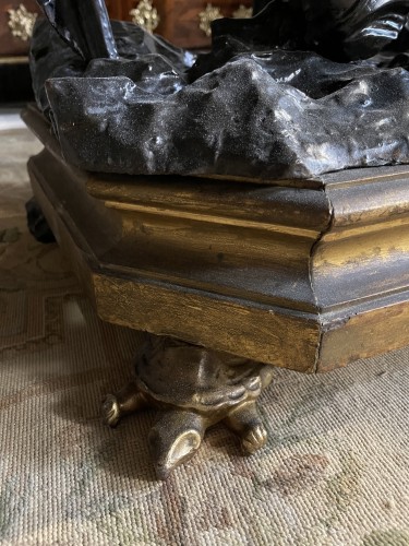 19th century - Mirror, Planter In Gilded Wood And Sculpted Italy Late XIX th century