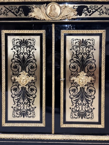 Antiquités - Pair boulle cabinet Signed By Alphonse Giroux And Befort 