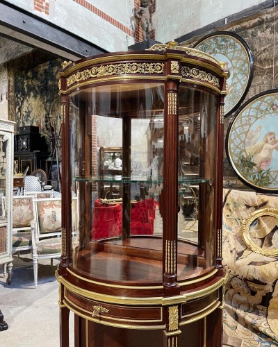 Paul Sormani (1817-1877) - Vitrine galbée Napoleon III - Antiquités Simon