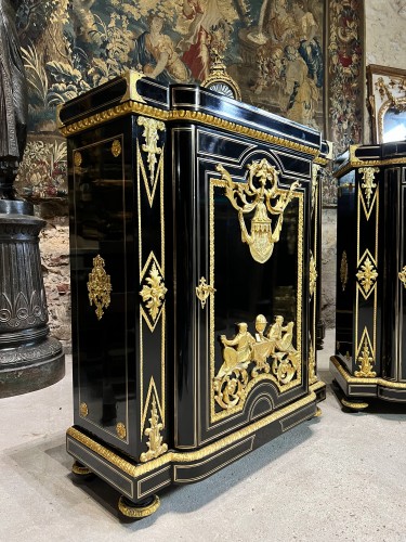 Mobilier Buffet - Paire de meubles d'appui Napoléon III par Mathieu Befort