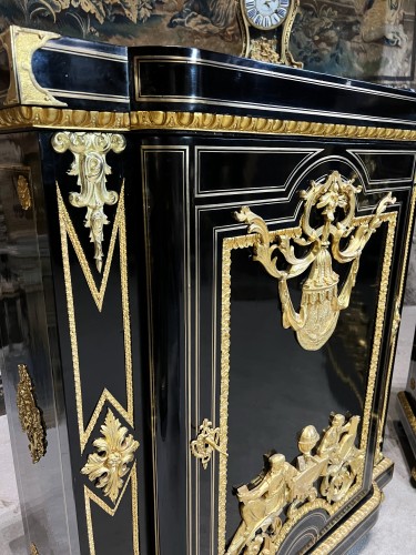 Antiquités - Paire de meubles d'appui Napoléon III par Mathieu Befort