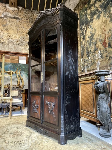 Vitrine japonisante Napoléon III - Mobilier Style Napoléon III
