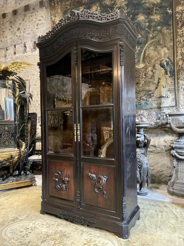 Mobilier Bibliothéque, vitrine - Vitrine japonisante Napoléon III