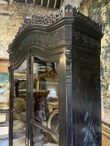 XIXe siècle - Vitrine japonisante Napoléon III