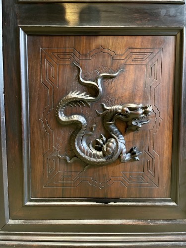 Antiquités - Vitrine japonisante Napoléon III