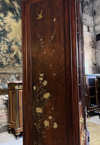 19th century - Japanese lacquer bookcase attributed to Perret and Vibert