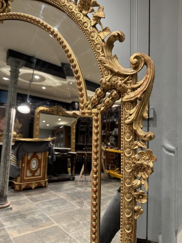Antiquités - Miroir de cheminée Napoléon III en bois doré