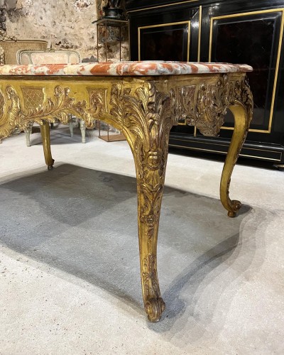 Napoléon III - Table à gibier en bois doré vers 1850