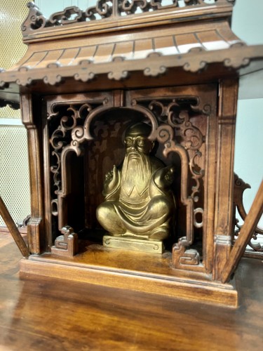 XIXe siècle - Cabinet japonisant au Bouddha attribué à Perret Et Vibert