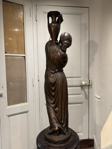 Sculpture Sculpture en Bronze - Femme drapée à l’antique par Pierre Loison 1816-1886