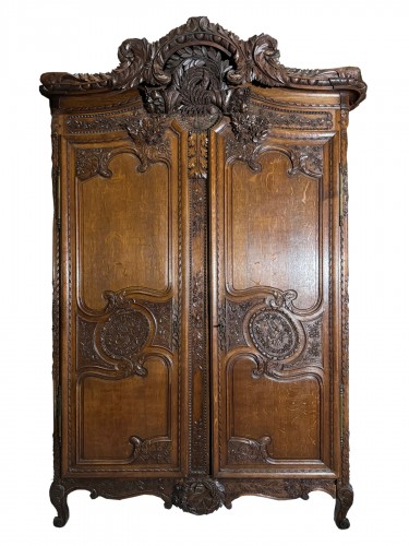 Armoire normande fécampoise dite d’armateur XIXe siècle