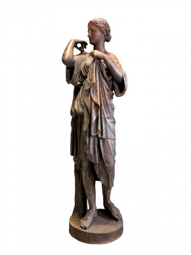 Diane de Gabies statue en fonte de fer, Val d’Osne XIXe siècle