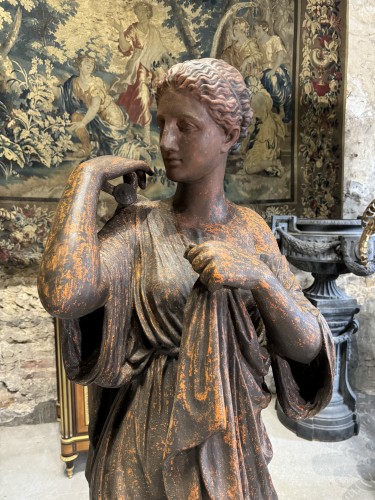 Antiquités - Diane de Gabies statue en fonte de fer, Val d’Osne XIXe siècle