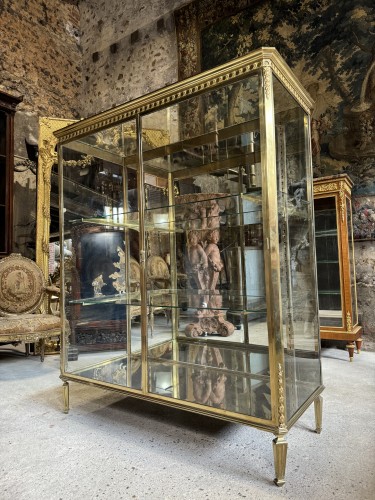 Late 19th century bronze display cabinet - Furniture Style Napoléon III