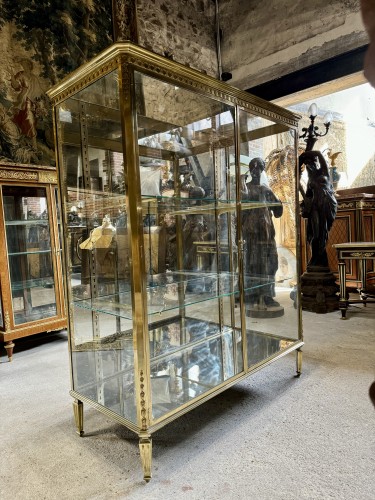 Furniture  - Late 19th century bronze display cabinet
