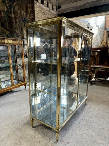 Late 19th century bronze display cabinet - Napoléon III