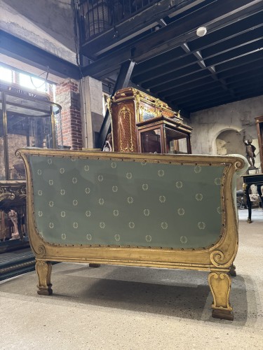 19th century - Pair of late 19th century Empire-style meridiennes