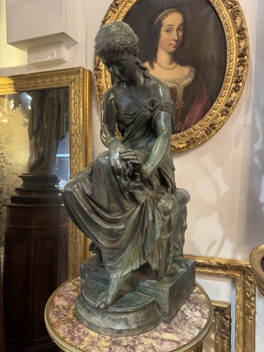 Antiquités - Psyché -Eugène Antoine Aizelin ( 1821-1902 ) fondeur Barbedienne