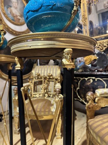 XXe siècle - Paire d'Atheniennes en bronze Attribuées à Jansen