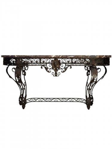 Console en fer forgé d’époque Napoléon III