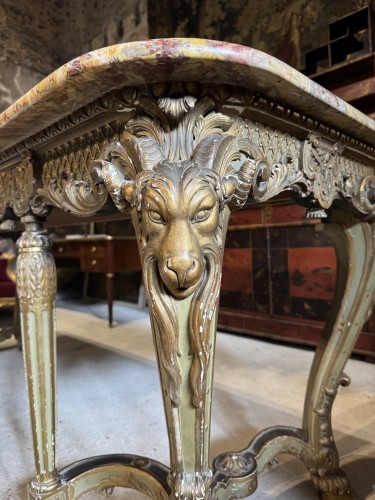 Antiquités - Console de château fin XIXe