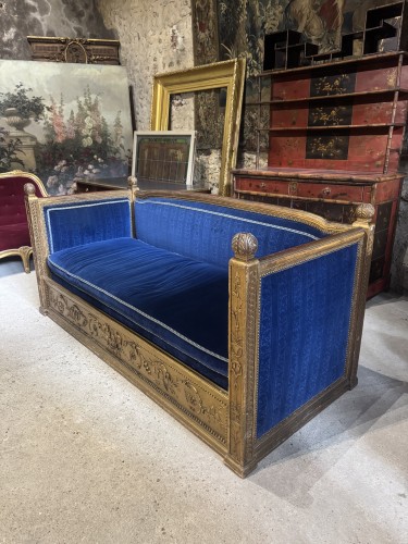 Napoléon III - Canapé fin XIXe de style Empire