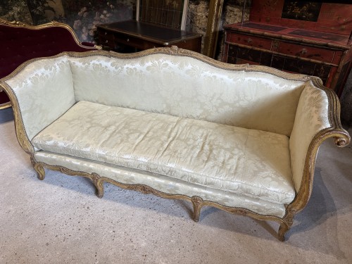 Canapé en bois patiné d’époque Napoléon III - Napoléon III