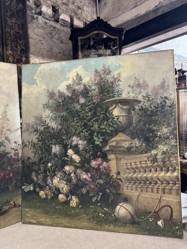 Jean Capeinick ( 1838-1890 ) suite de 4 huiles sur toile monumentales - Tableaux et dessins Style Napoléon III