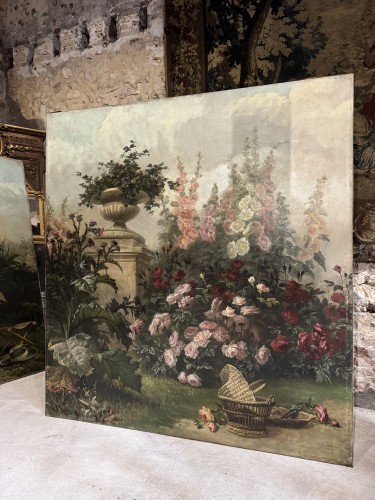 XIXe siècle - Jean Capeinick ( 1838-1890 ) suite de 4 huiles sur toile monumentales